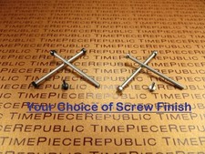 2 pcs SUUNTO CORE Swiss Stainless Screws for Lugs Adapter Silver Black 2 Pieces