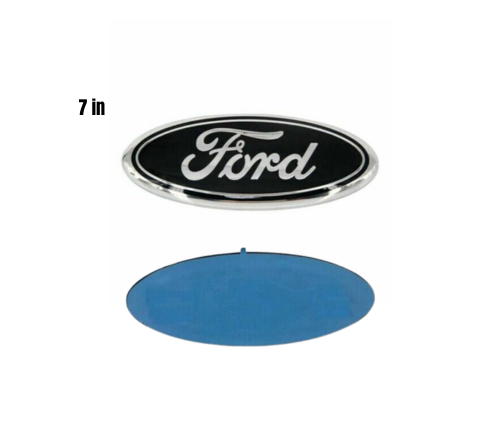 FORD BLACK & SILVER EMBLEM OVAL 9 INCH LOGO Front Grille/Tailgate Badge 2004-16 - Foto 7