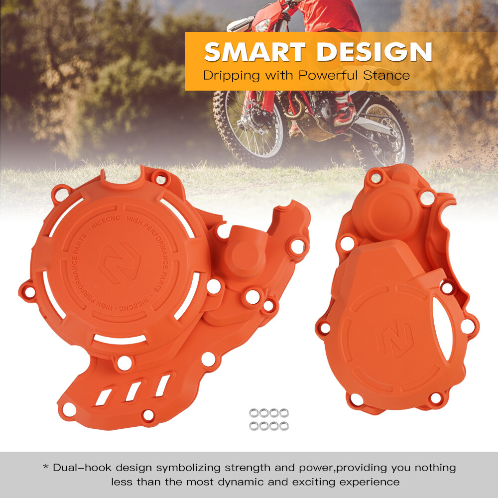 Clutch Guard Ignition Cover Protector Kit For KTM 250 350 EXCF EXCF
