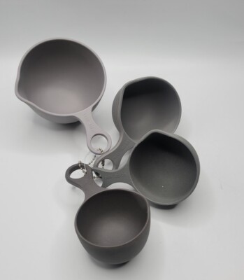 Bamboozle Measuring Cups 4 Piece Dry or Liquid Cooking Measuring   Bamboo Fiber