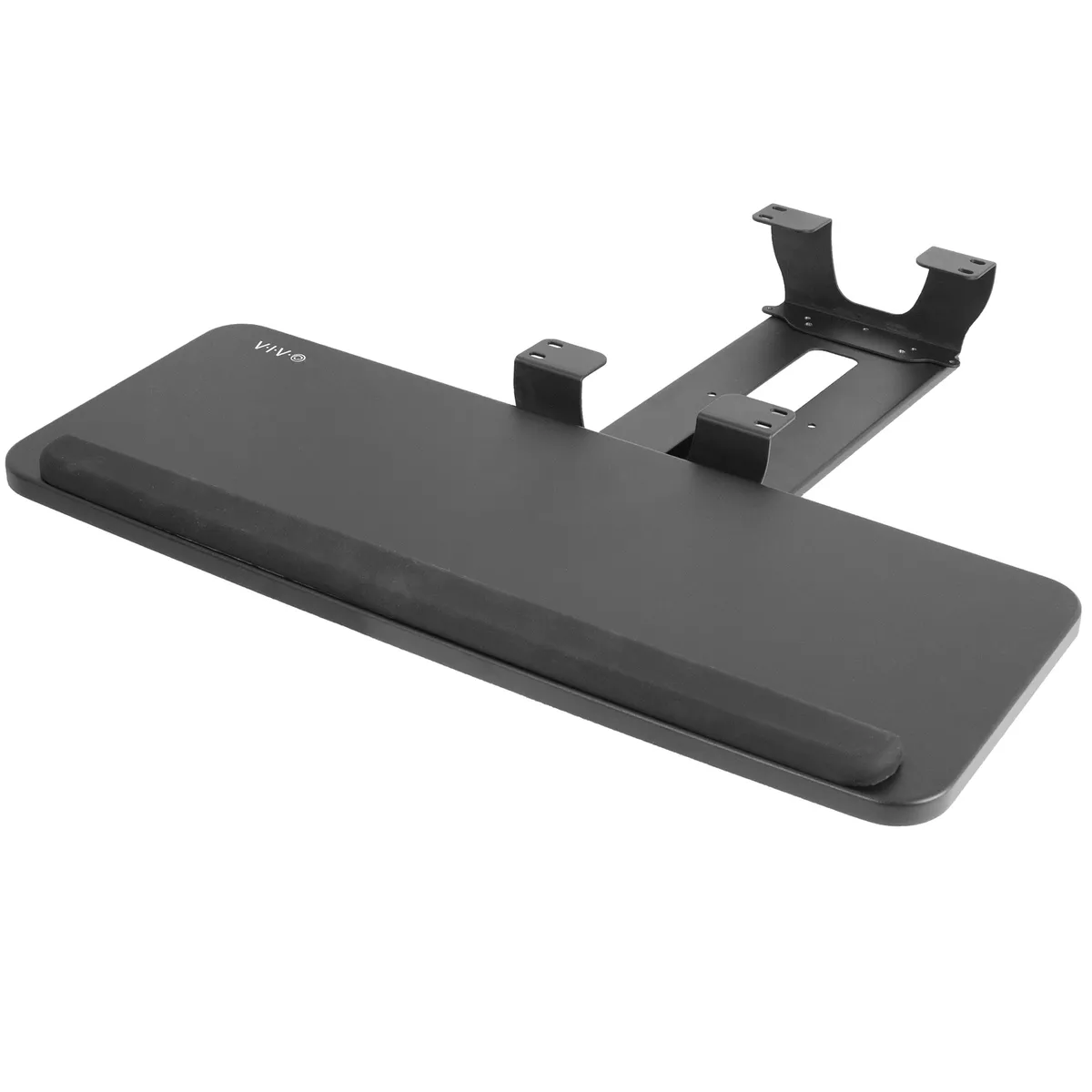 VIVO Adjustable Under Desk Keyboard Mouse Sliding Tray Mount and