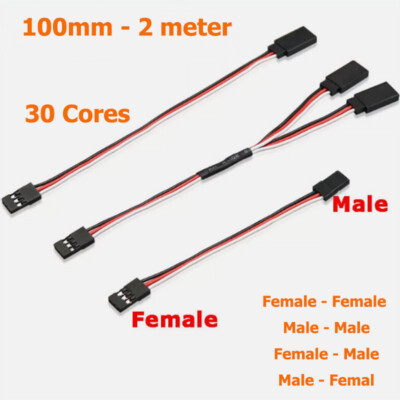100mm - 2M Servo Verlängerung Stecker Buchse Leitung Stecker RC KabelSplitter