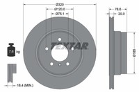 Bremsscheibe BMW T. X5/X6 07- 320MM