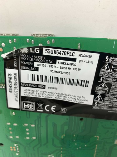 EAX67872805 (1.1) LG55UK6470PLC " Rif-2/63 " - Picture 3 of 3