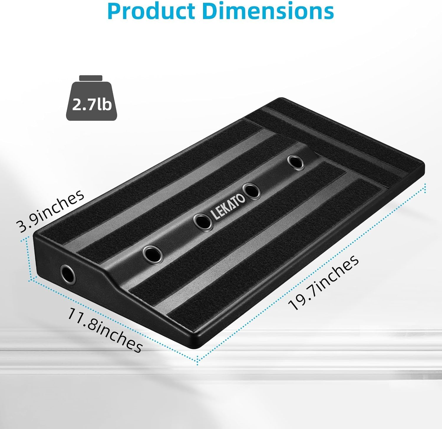 Guitar Pedal Board 20''x12''x4" Large Capacity, LEKATO Guitar