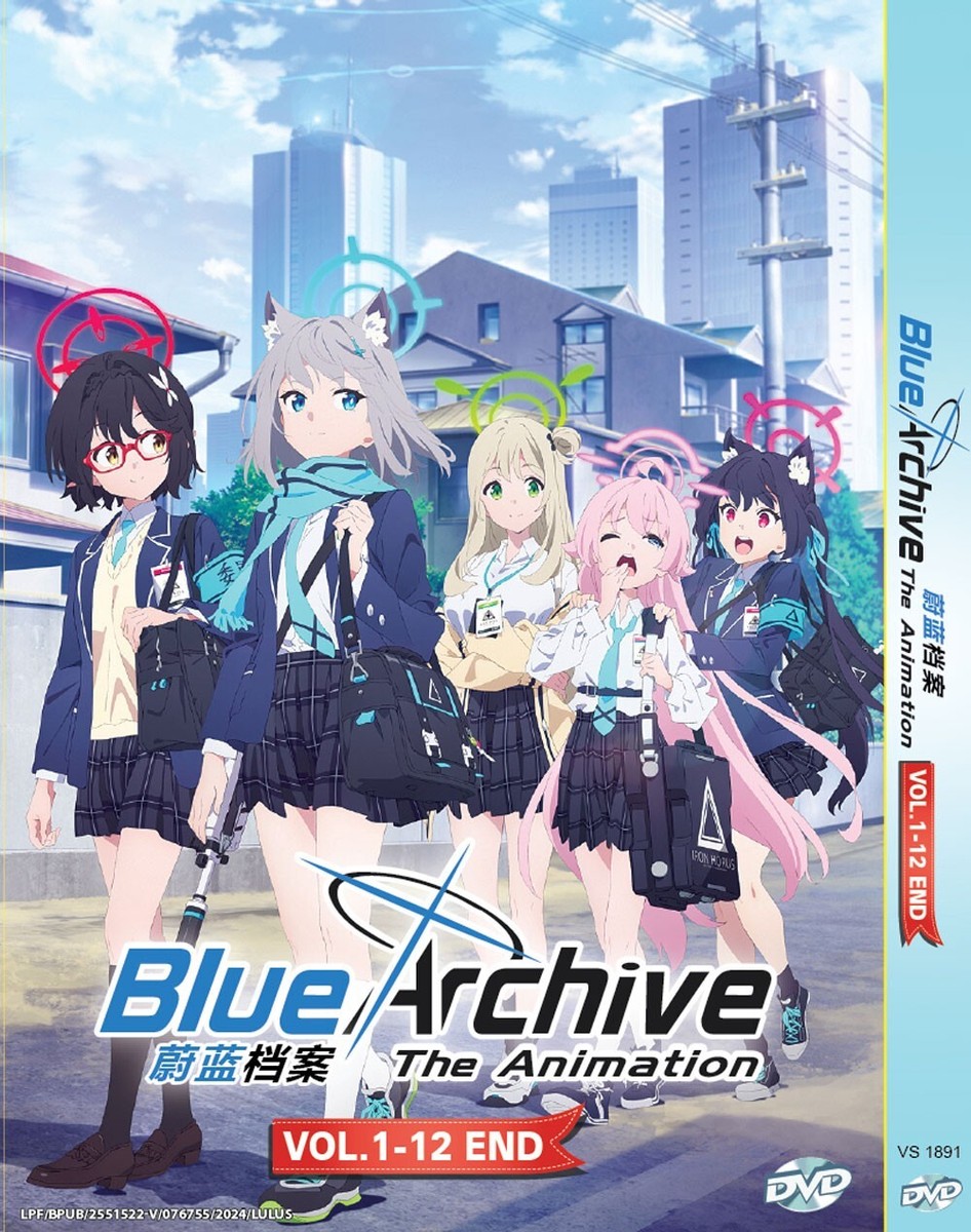 DVD ANIME BLUE ARCHIVE THE ANIMATION VOL.1-12 END REGION ALL