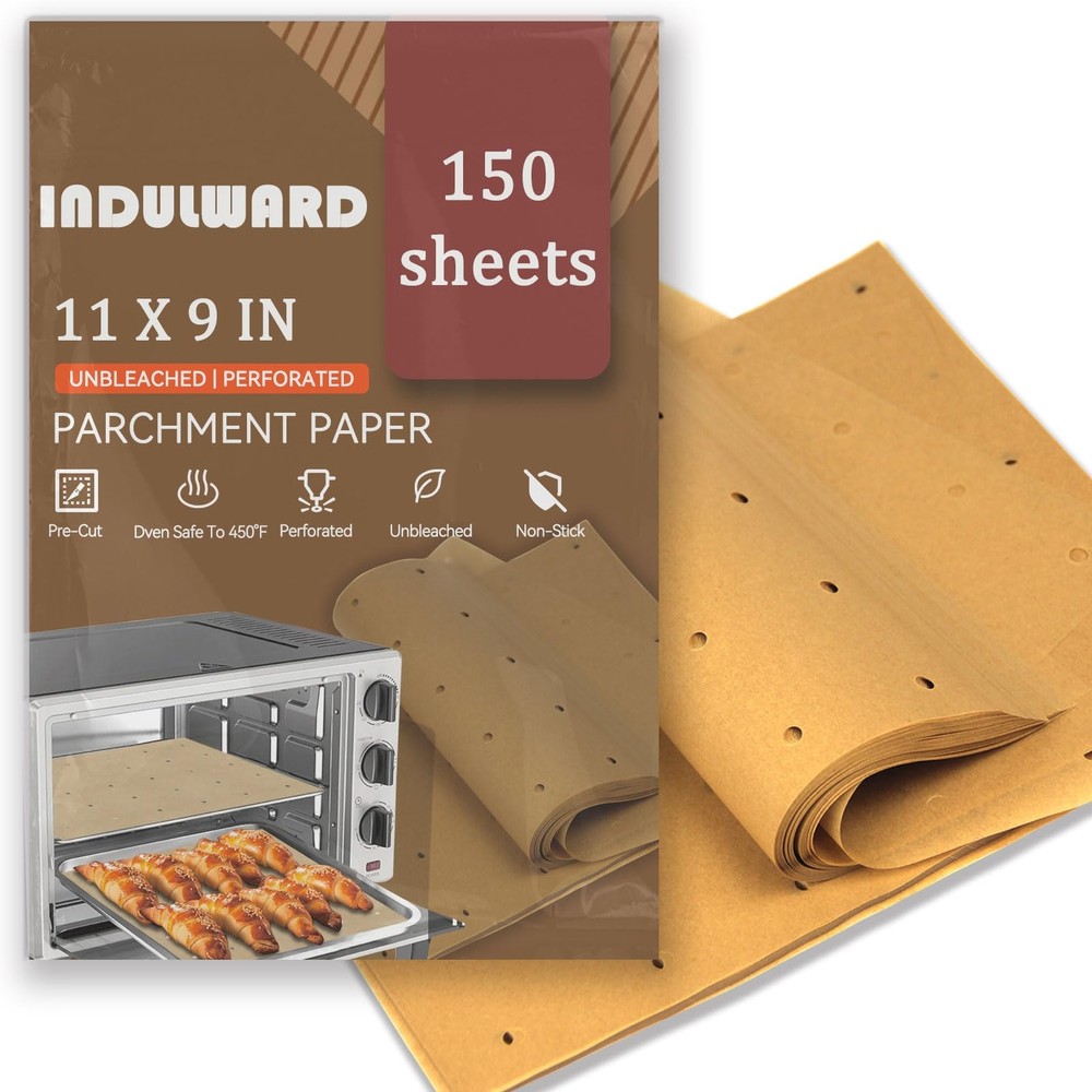 Perforated Rectangular Disposable Air Fryer Liners