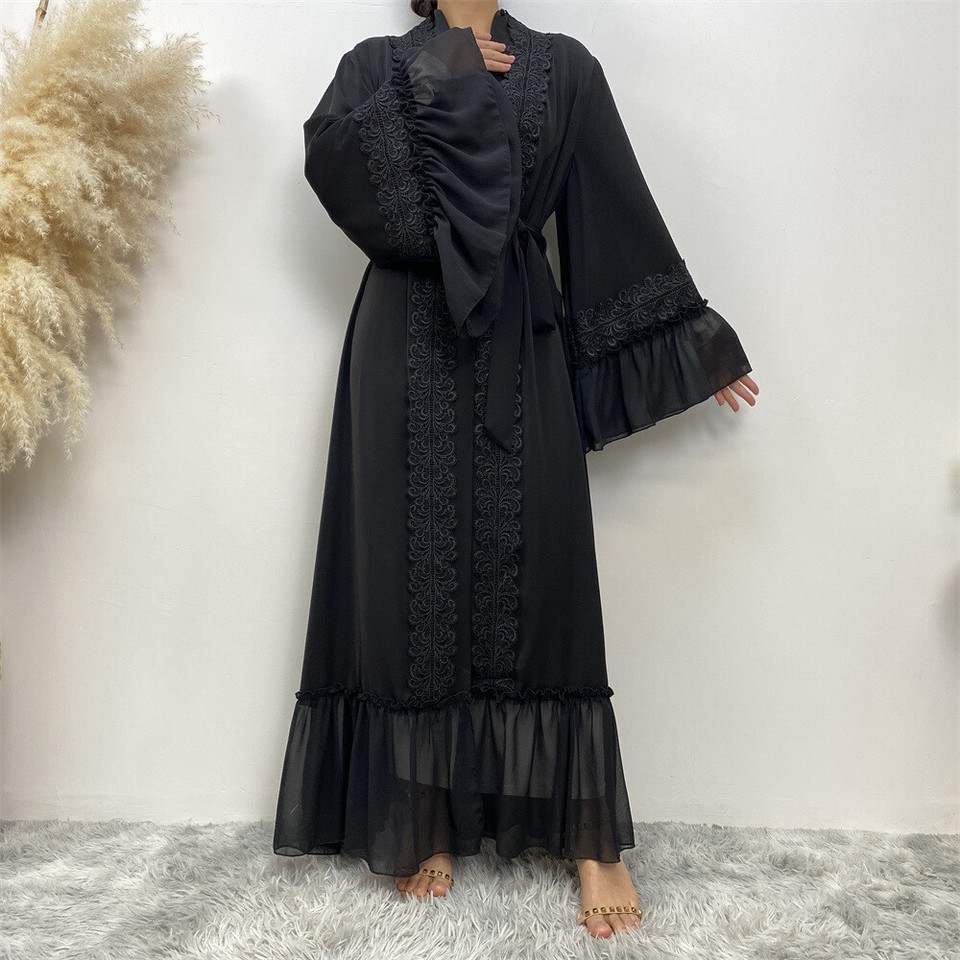 Beautiful Cardigan Robe Abaya Dress for Arab Dubai Turkey Middle East Women.