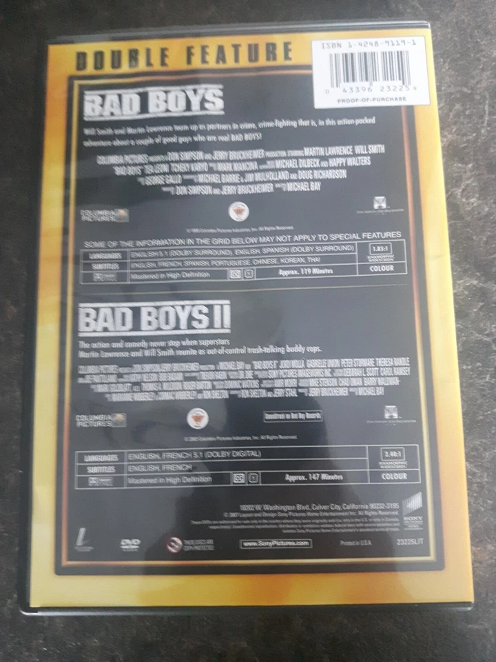 DVD filme widescreen Bad Boys II recurso duplo 2007 bom estado Bad Boys - Imagem 2 de 2