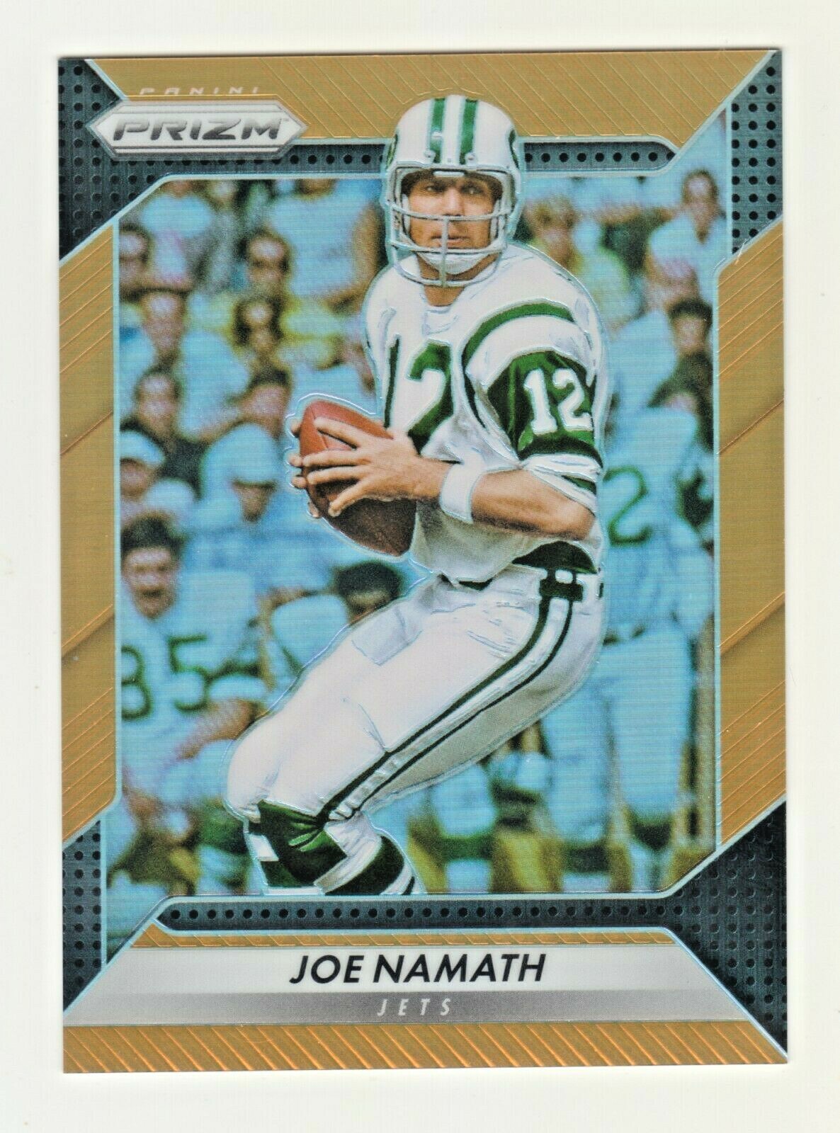 2016 Panini Prizm ORANGE PRIZM REFRACTOR #155 JOE NAMATH 139/299 New York Jets