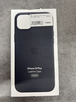 Apple Leder Case mit MagSafe für iPhone 14 Plus - Mitternacht (1x geöffnet)