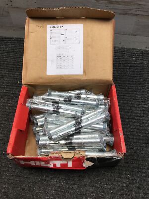 Lot of 40 Hilti Carbon Steel HSL-3-SK M8/40 Countersunk anchor bolts #2069265