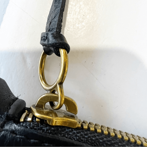 Madewell The Simple Crossbody Black Leather Bag Quiet Luxury Basic Minimalist - Picture 10 of 11