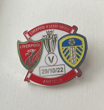 Liverpool - LFC - Vs Leeds United Match Pin Badge. Dated 29/10/22