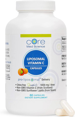 Liposomal Vitamin C 1000Mg, 60 Capsules - Non-Gmo Natural Liposomal Vitamin C Su