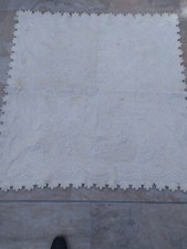 Boutis Ancien Provençale Broderie Marseille Piqué Textile Courte Pointe 