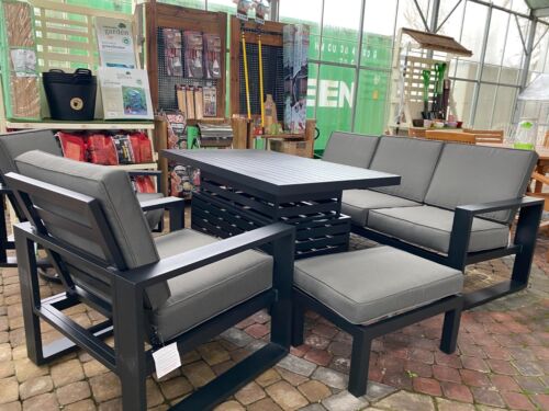 Aluminium Outdoor Set With Rising Table (Coffee-Dining Table) Sofa ChairsBench