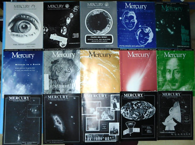MERCURY ~ Journal of Astronomical Society of Pacific -- 155-qty. issues + 3 misc