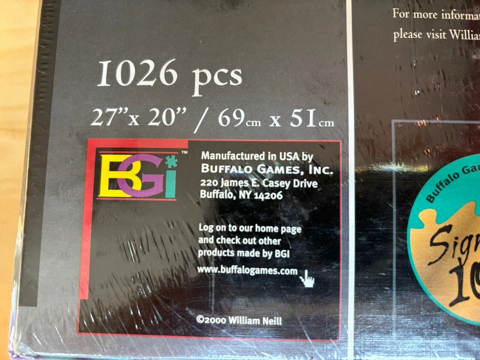 Rompecabezas William Neill Twilight Fire 1026 piezas 27" x 20" - TOTALMENTE NUEVO / SELLADO Foto 3 de 3