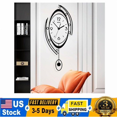 Reloj de Pared de Lujo Grande 3D Moderno Estilo Nórdico Metal Decoración del Hogar Arte Sala de Estar - Imagen 2 de 12