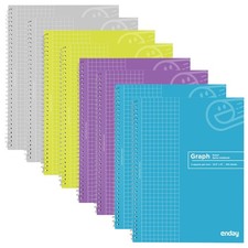 Graph Paper Notebook 8 Pack Grid Notebook, Graph paper spiral notebook, Gra...