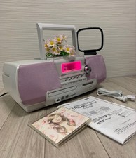 Victor RD-M2 Portable CD MD Memory System Pink with Remote Used