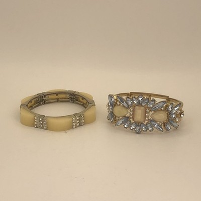 Pair Of Vintage Elastic Stretch Bracelets 