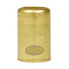 Brass Ferrule 5/8" Inner Diameter 7/16" Pierce Smooth Crimp Hose Fitting
