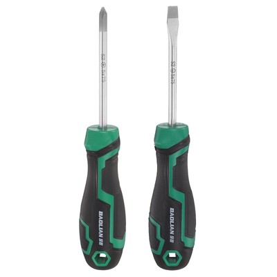 2pcs PH1+SL5 Screwdriver Set 6.7'' Magnetic Phillips and Slotted Screwdrivers