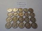 20   US   Silver   Dimes    15 Mercury   5 Roosevelt    Mixed   Dates