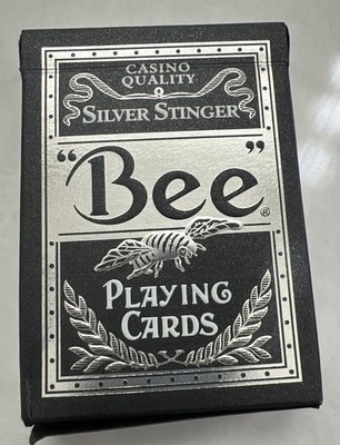 Bee Silver Stinger Playing Card Deck By USPCC