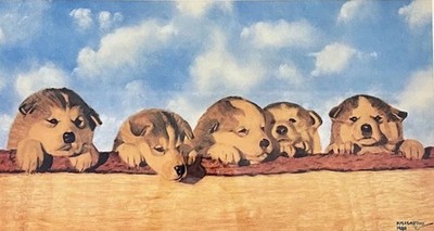 Fred Machetanz  The Grass is Always Greener  Limited Edition Signed Art Print
