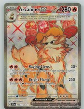 Arcanine ex 224/198 Holo Scarlet & Violet Pokemon Near Mint