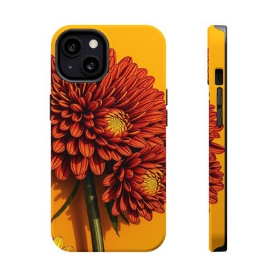 iPhone Mustard And Rust Ranunculus Stack 14 Slim Everyday Designer Case · iPhone