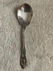 WALLACE ROSE POINT STERLING SILVER SPOON - 33 GRAMS