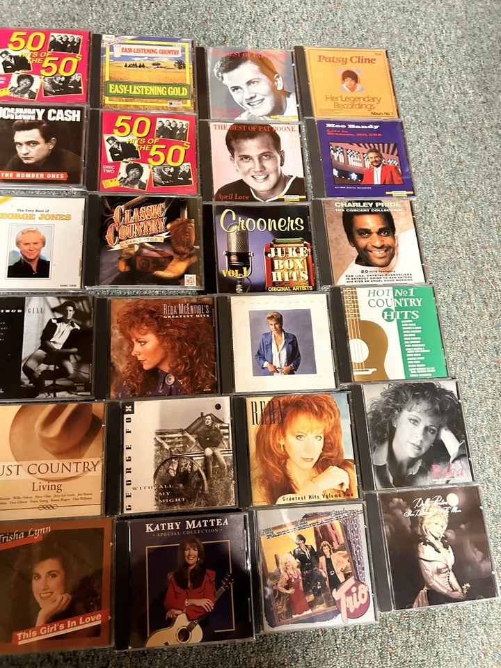 CD LOT of (36) George jones, Reba, Dolly Parton, Elton John, and more!  — 第 3/4 张图片