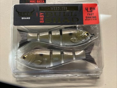 Bucca Weedless Baby Bull Shad Jointed Swimbait - 4.5 Inch