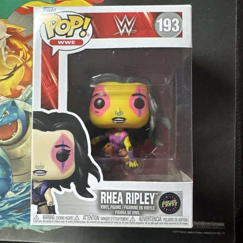 Funko Pop! Vinyl: WWE - Rhea Ripley (Black Light) (Chase) #193 W/ Protector