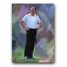 Chuck Noll #11 Art Card Limited 36/50 Edward Vela Signed (Pittsburgh Steelers)