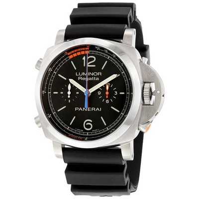 Panerai Luminor 1950 3 Day Chrono Flyback Regatta Black Dial Men's Watch