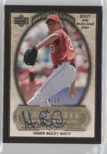 2007 Exquisite Rookie Signatures Heroes Gold 14/15 Homer Bailey Auto 0o48