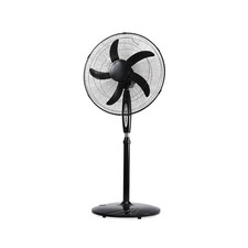 50cm Pedestal Fan Oscillating 3 Speeds Tilt Adjustable, Timer, Remote, Black