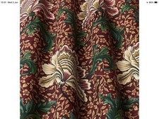 Iliv Winter Garden Curtain Fabric, William Morris Inspired Design, 95 X 137 CMS.