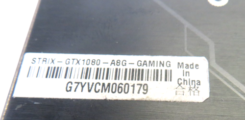ASUS STRIX NVIDIA GeForce GTX 1080 8GB GAMING GDDR5X Graphics Card - Afbeelding 4 van 4
