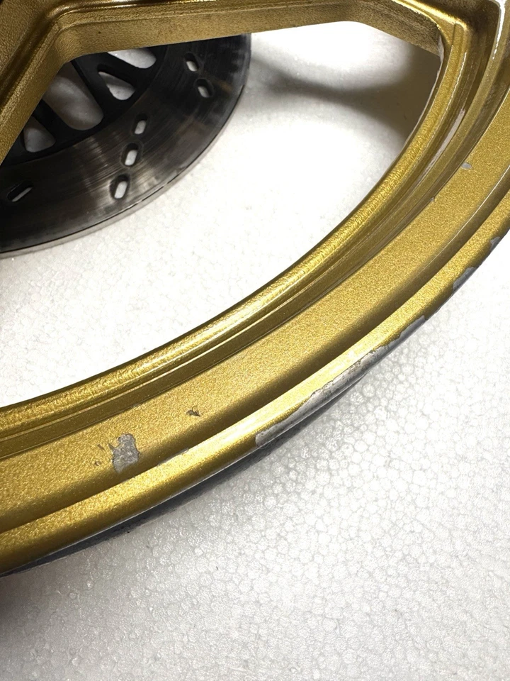 Llanta delantera Suzuki GS1100 GS1000 GS750 19 X 1,85 mag rueda doble disco 1978 79 80 81 Foto 3 de 4