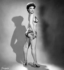 Vintage Photo 8.5x11   31075 Lovely Burlesque Stripper Sequin