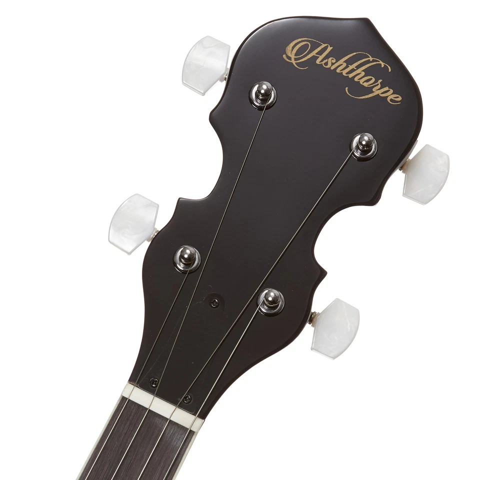 5-String Banjo, Left Handed w/ Closed Back, Mahogany Resonator, Geared 5th Tuner - Image 4 of 4