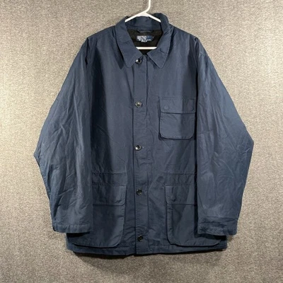 Polo Ralph Lauren Barn Field Chore Jacket Mens XL Blue Commute Coat Wool Lined