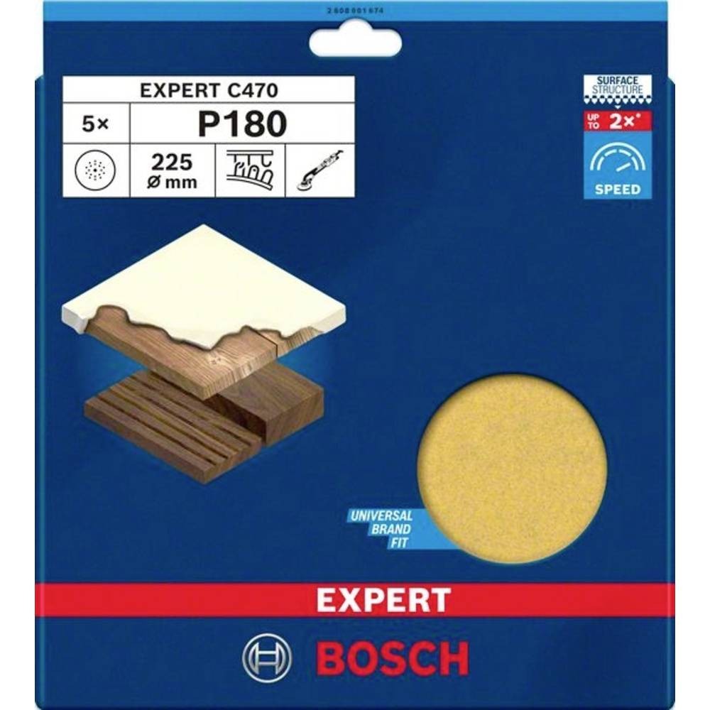 Papier abrasif Bosch pour ponceuse cloison sèche à longévité accrue - 2