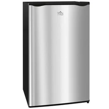 HOMCOM 3.2 Cu.Ft Mini Fridge with Freezer, Single Door Compact Refrigerator wit